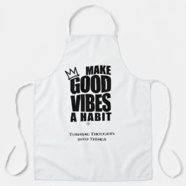 GOEDE VIBES EEN HABIT MAKEN | Apron Schort