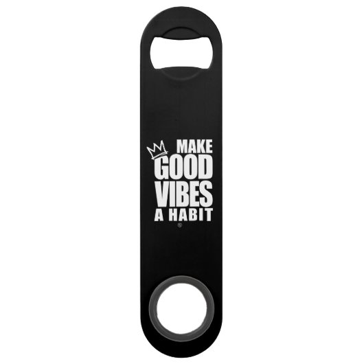 GOEDE VIBES EEN HABIT MAKEN | Snelheidsflessenopen Speed Flessenopener (Voorkant)