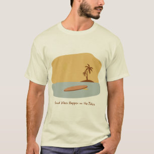 Goede Vibes Gebeuren op de Getijden Minimale Surf T-shirt