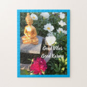 Goede Vibes/Karma Boeddha, 11" x 14", 252 stuks Legpuzzel (Verticaal)