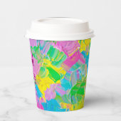 Goede Vibes kleurrijk Papieren Bekers (Links)