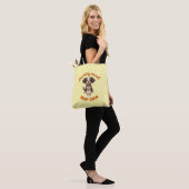 Goede Vibes & Koffie – Speelse Puppy Digitale Kuns Draagtas (Op model)