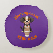 Goede Vibes & Koffie – Speelse Puppy Digitale Kuns
