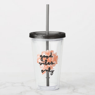 Goede Vibes Only Acryl Tumbler Acryl Drinkbeker