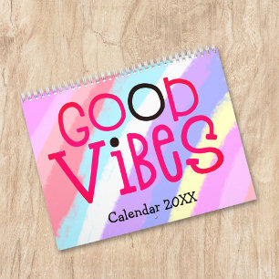 Goede Vibes Positieve Quotes Rainbow Kalender