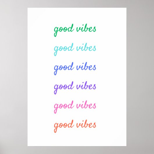 Goede vibes poster (Voorkant)