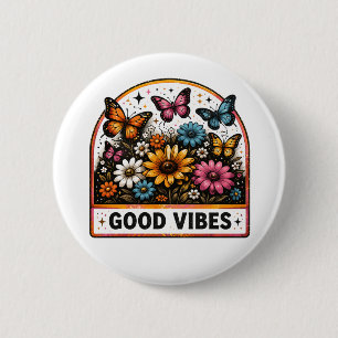 Goede Vibes Ronde Button 5,7 Cm