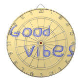 Goede vibes tekstkunst dartbord (Voorkant)