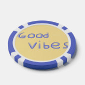 Goede vibes tekstkunst poker chips (Enkel)