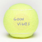 Goede vibes tekstkunst tennisballen (Voorkant)