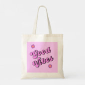 Goede vibes uit de jaren zestig tote bag (Achterkant)