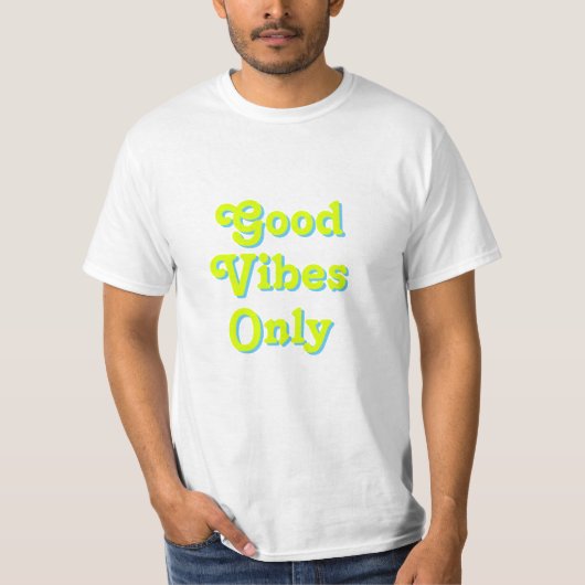 Goede virussen Alleen chartreuse groen lichtblauw T-shirt (Voorkant)