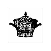 Goede Voedsel Citaten Rubberstempel (Afrduk)