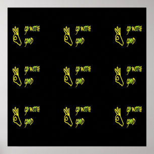 GOEDE VREDE HANDEN SAMEN LIEFDE VREDE GELUK POSTER