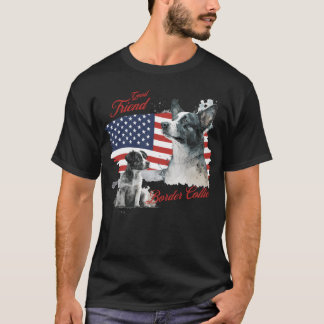Goede vriend van een Border Collie jongen T-shirt