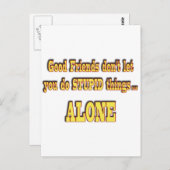 Goede vrienden briefkaart (Voorkant / Achterkant)