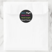 goede vrienden bunco #2 ronde sticker (Tas)