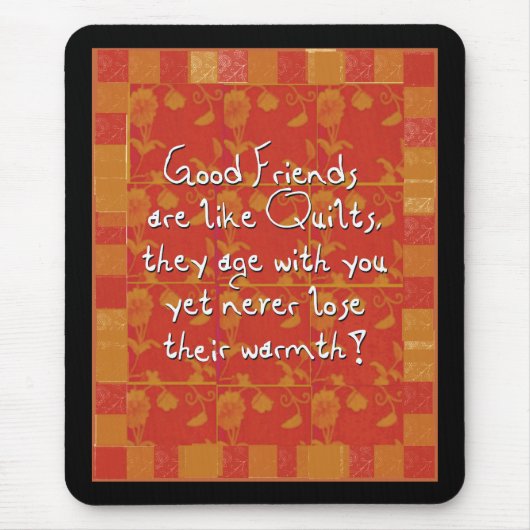 Goede vrienden Mousepad Muismat (Voorkant)