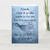 Goede vrienden Stick like Octopus to your face Quo Kaart (Voorkant)