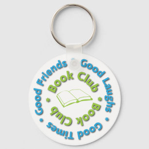 goede vrienden van de boekenclub sleutelhanger