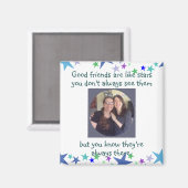 Goede vrienden zijn als sterren Aangepaste prijsop Magneet (Voorkant / Achterkant)