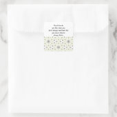 Goede vrienden zijn als sterren Aangepaste prijsop Vierkante Sticker (Tas)