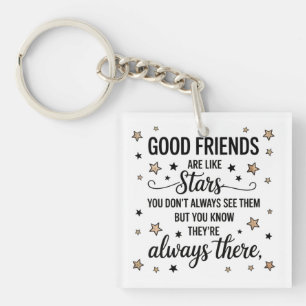 Goede Vrienden Zijn Als Sterren Inspirerende Quote Sleutelhanger