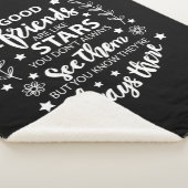 Goede vrienden zijn als sterren sherpa deken (3/4)