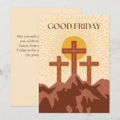 Goede Vrijdag Kaart (Voorkant / Achterkant)