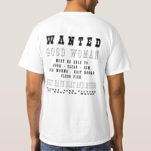 Goede vrouw wenst t-shirt (Achterkant)