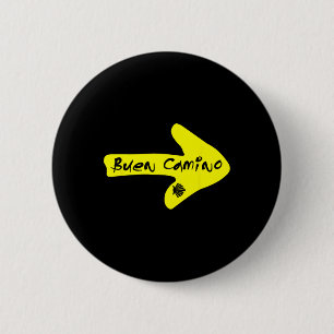 Goede Weg Naar Santiago Compostela Spanje Sint Jac Ronde Button 5,7 Cm