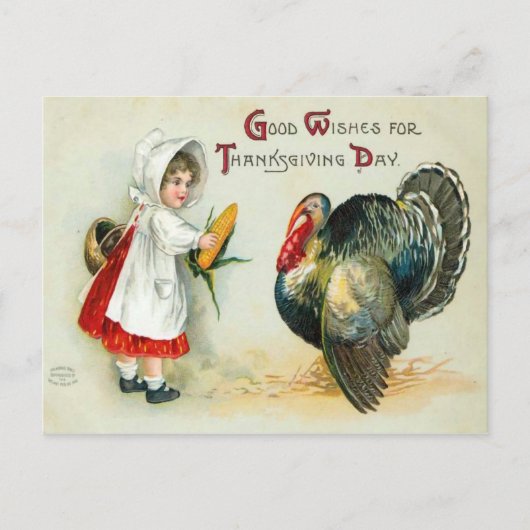 Goede wensen voor de dag van de Thanksgiving Briefkaart (Voorkant)