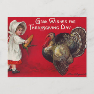 Goede wensen voor de dag van de Thanksgiving Feestdagenkaart