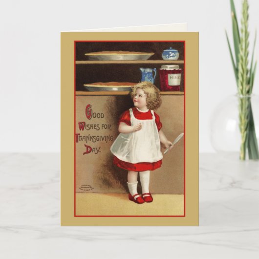 Goede wensen voor Thanksgiving Day Custom Feestdagen Kaart (Voorkant)