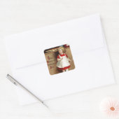 goede wensen voor Thanksgiving Vierkante Sticker (Envelop)