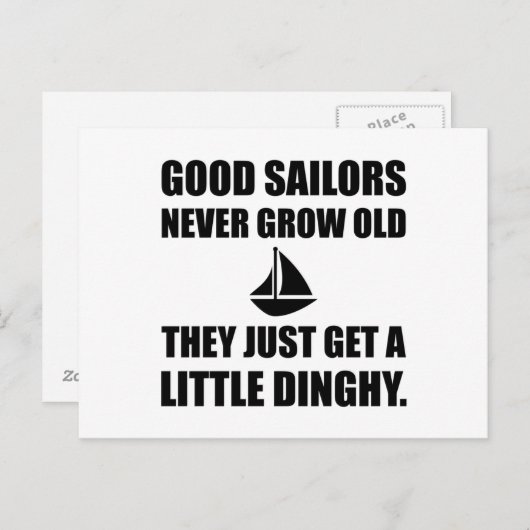 Goede Zeilers Worden Nooit Oud Grappig Briefkaart (Voorkant / Achterkant)