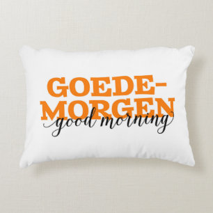 Goedem Good Morning Dutch Vocabulary Words Accent Kussen