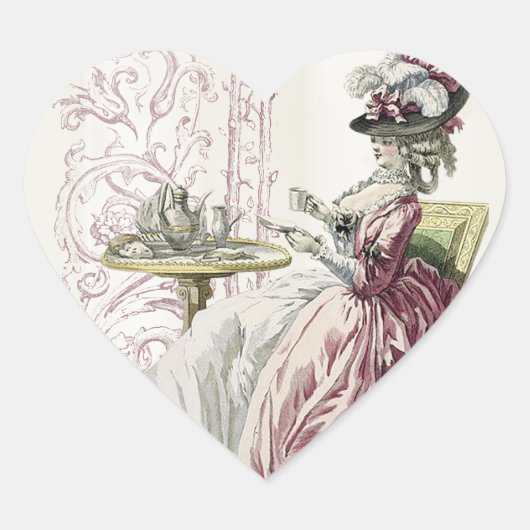 Goedemiddag, Tea! Hart Sticker (Voorkant)