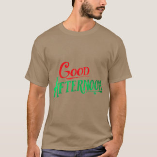 Goedemiddag van Spirited Rood en Groen Grafisch T-shirt