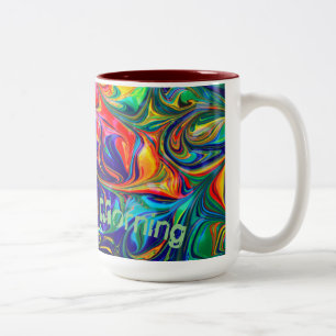 Goedemorgen abstracte kunst Drinkware Mokken