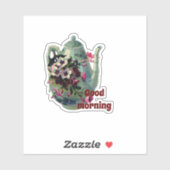 Goedemorgen afgesneden sticker (Vel)