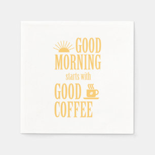 Goedemorgen begint met goede koffie servetten