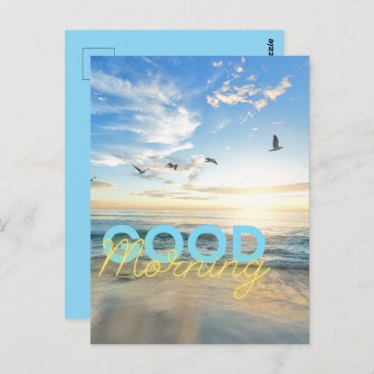 Goedemorgen Blue Sky Briefkaart (Voorkant / Achterkant)