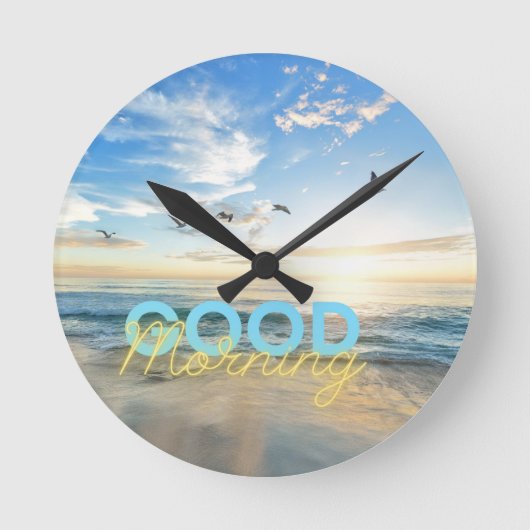 Goedemorgen Blue Sky Ronde Klok (Voorkant)