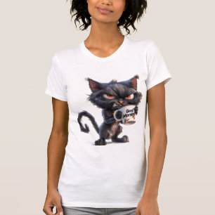 Goedemorgen chagrijnige kat" T-shirt