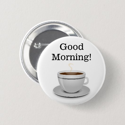 Goedemorgen Coffee Button (Voorkant /achterkant)