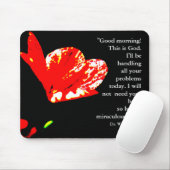 Goedemorgen! Dit is God" Mousepad Muismat (Met muis)