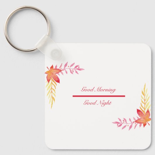 Goedemorgen en Goede Nachtelijke Sleutelhanger (Voorkant)