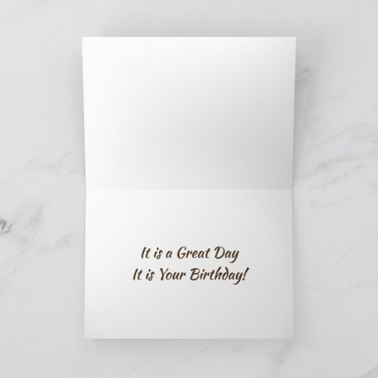 GOEDEMORGEN EN GOEDENDAG * UW VERJAARDAG! * KAART (Binnen)