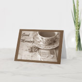 GOEDEMORGEN EN GOEDENDAG * UW VERJAARDAG! * KAART (Voorkant)